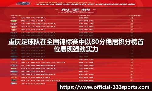 重庆足球队在全国锦标赛中以80分稳居积分榜首位展现强劲实力